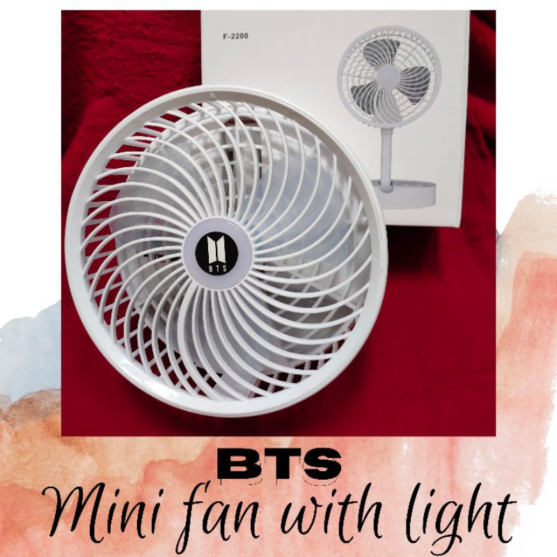 BTS KIPAS ANGIN PORTABLE MINI KPOP FAN LIGHT
