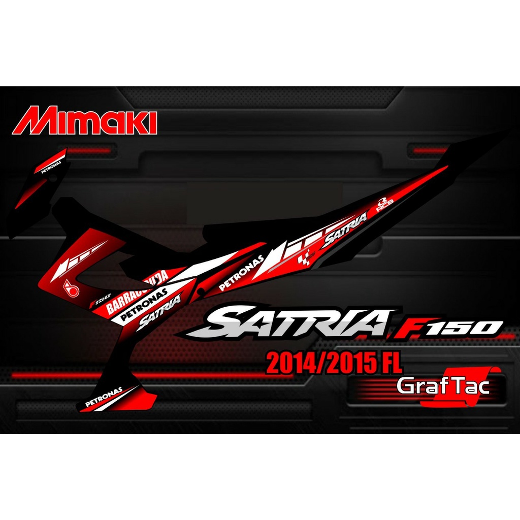 STRIPING MOTOR SUZUKI SATRIA F150 FL - STICKER MOTOR SUZUKI SATRIA F150