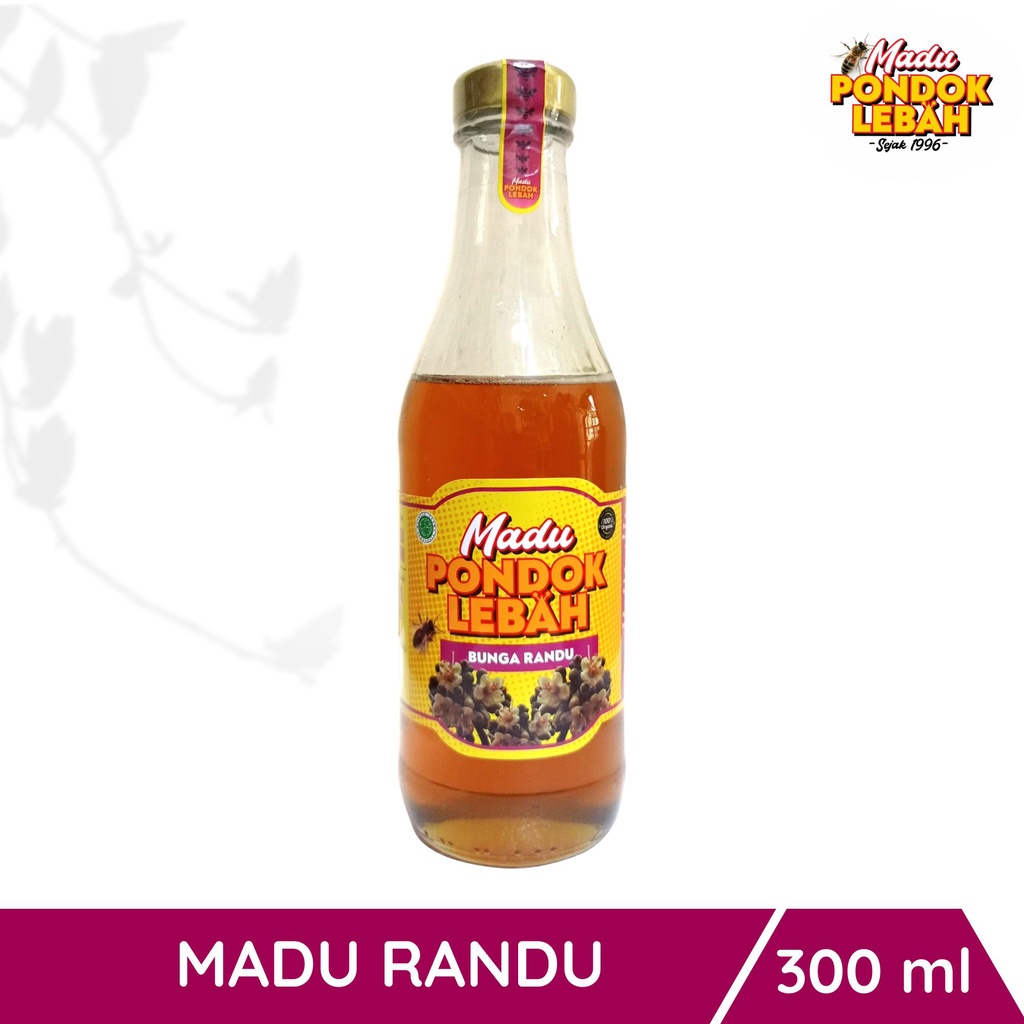 

Madu Murni Asli Randu 300ml Produksi Pondok Lebah