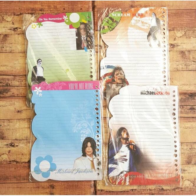 Kertas Loose Leaf / Isi Map Binder A5 Michael Jackson + Lirik Lagu