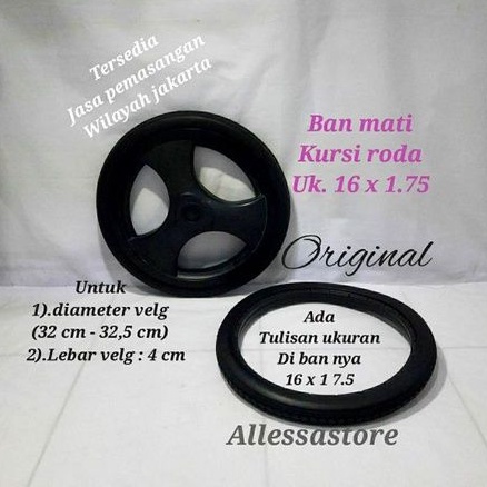 ban mati kursi roda ukuran 16