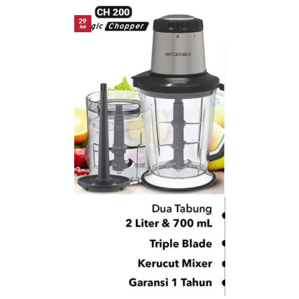 MITOCHIBA CH200 FOOD COPPER BLENDER BUMBU DAN DAGING