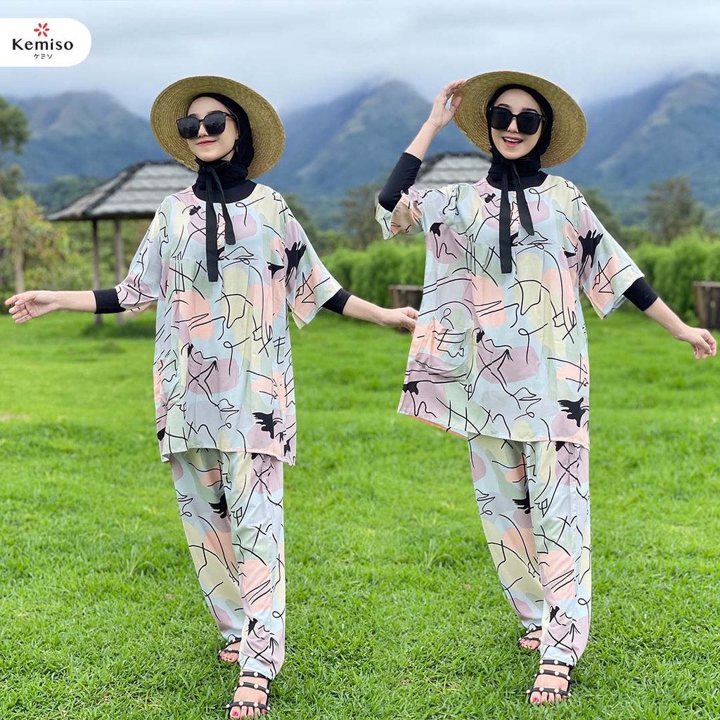 Piyama Kemiso Wanita Lyora Series One Set All Size-8