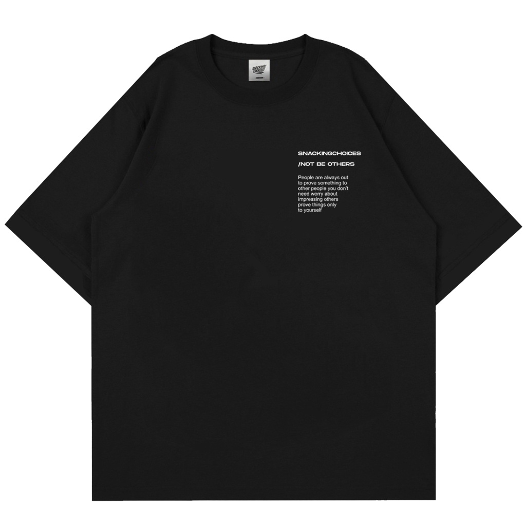 T-shirt | Oversize | Not Be Other | Black | Snackingchoices