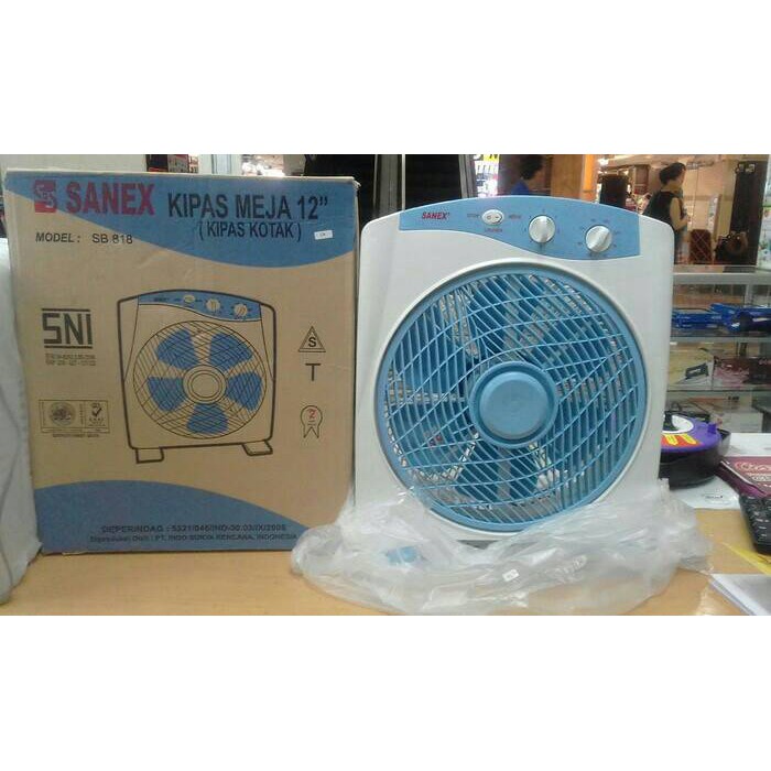 Sanex Box Fan Kipas Angin Kotak 12 Inch Angin Mantap