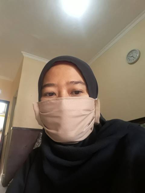 masker kain bahan oxford grade A/headloop