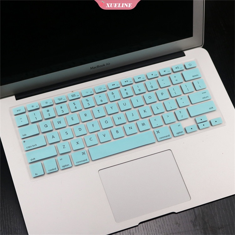 Skin Cover Pelindung Keyboard Bahan Silikon Anti Air Untuk Macbook Pro Air A1466 A1466 A1502