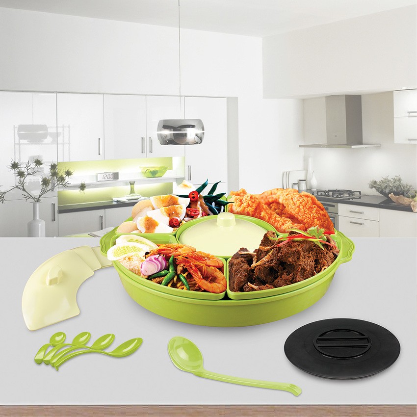 Prasmanan Melamin Set Party / Golden Dragon Melamine Party Set 18"