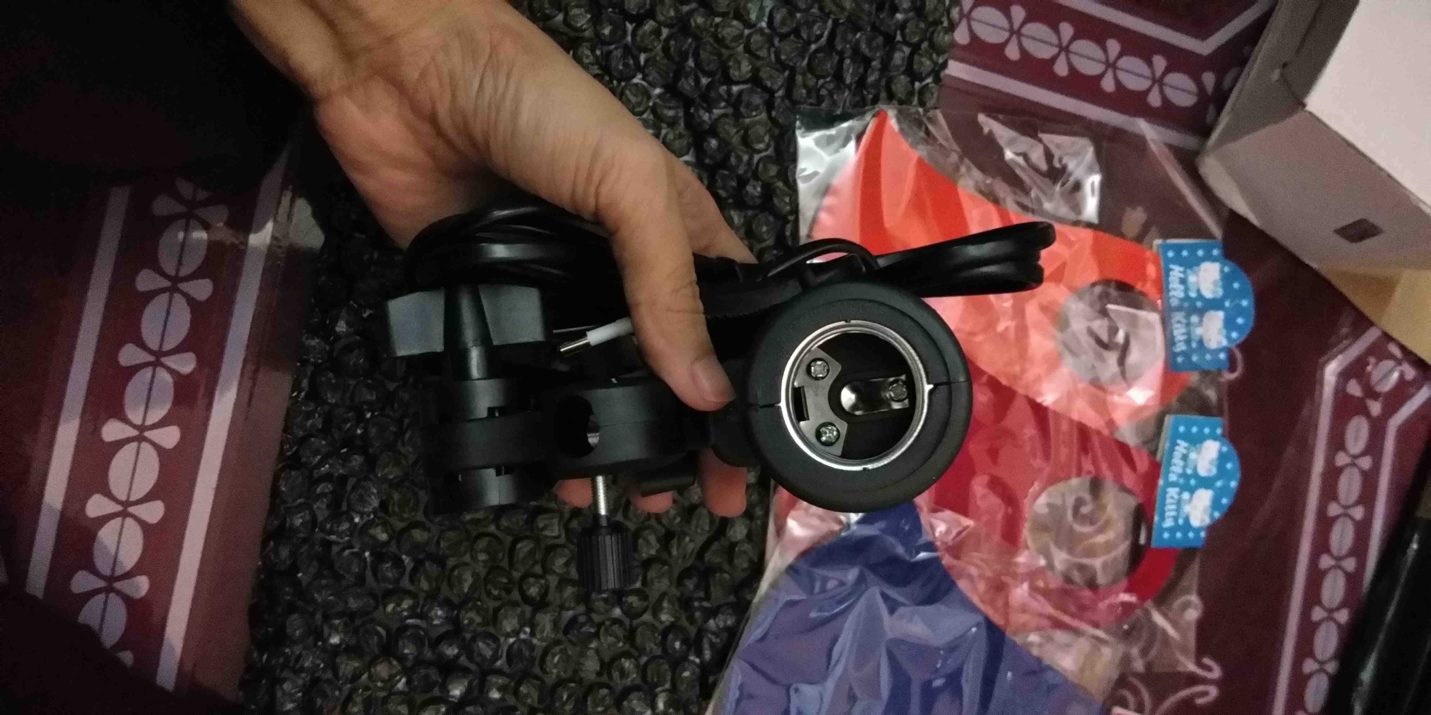 Lamp Holder Single Socket E27 Dengan Dudukan Payung - Ec - Black