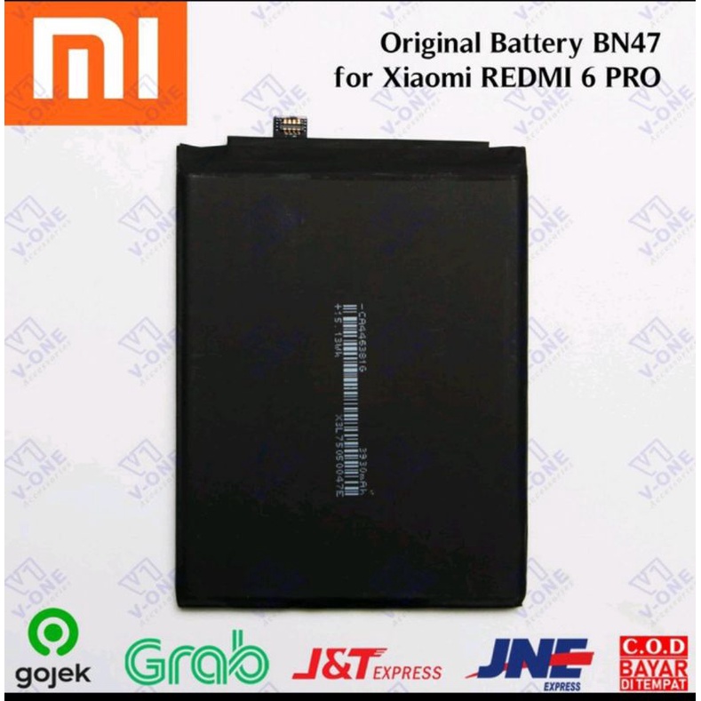 BATERAI BATRE BATTERY BATERAI XIAOMI REDMI 6 PRO / XIAOMI MI A2 LITE BN47 ORIGINAL