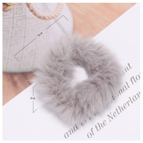 SCRUNCHIE FLUFFY JUMBO KOREA - Ikat Rambut Jumbo - Cepol Hijab Inner Kuncir Hijab Serbaguna