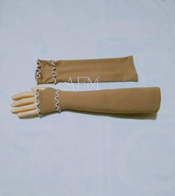 Handsock jempol curly 2 layer /manset tangan wanita muslimah /handsock syari /handsock murah