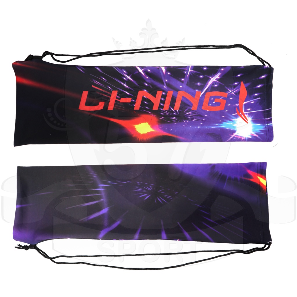 Tas Raket Kain Serut Lining Print 3D