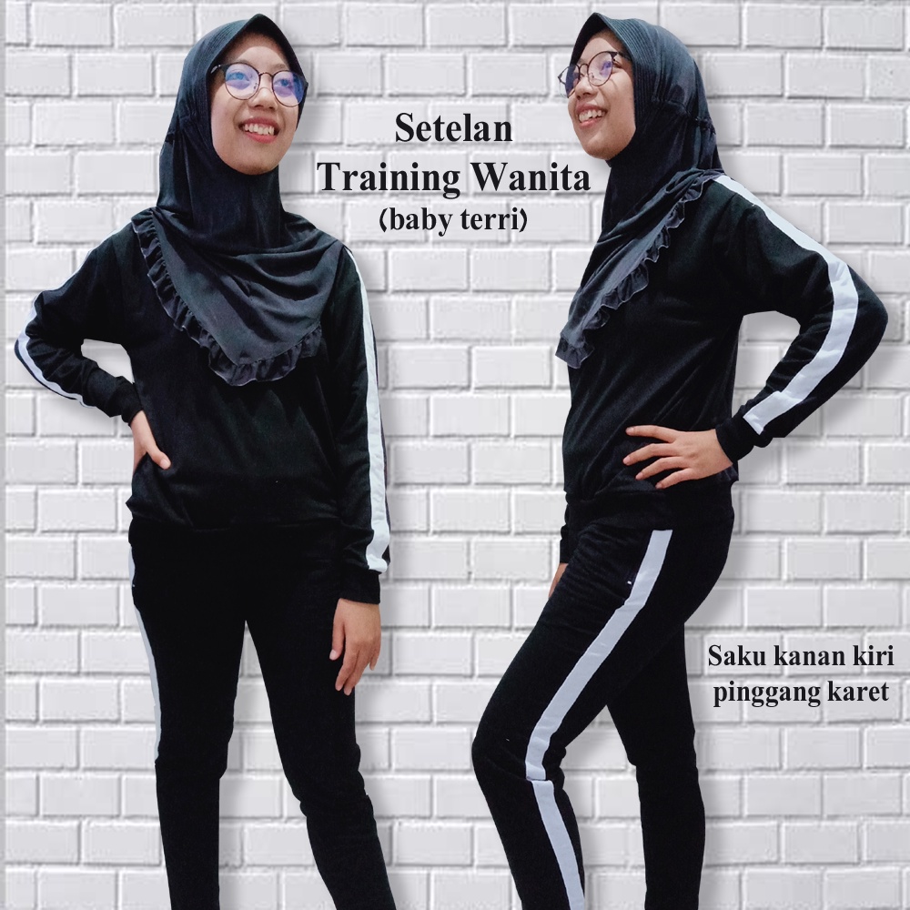 Pakaian Olahraga Set Gowes Sepeda Muslim Muslimah Untuk Perembuan Fashion Sport Wanita