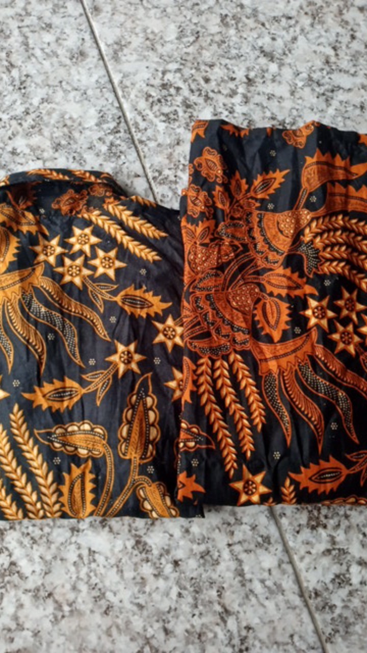 Batik Couple Keluarga Sania Ruffle Ori Ndoro Jowi Dnt Motif Manggar