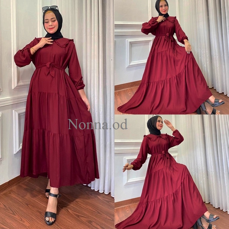 GAMIS SUSUN REMPEL RAYON MUSLIM