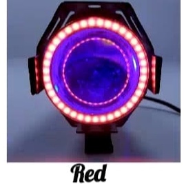 Lampu tembak LED Cree U7 Transformer Besar AE merah dan biru