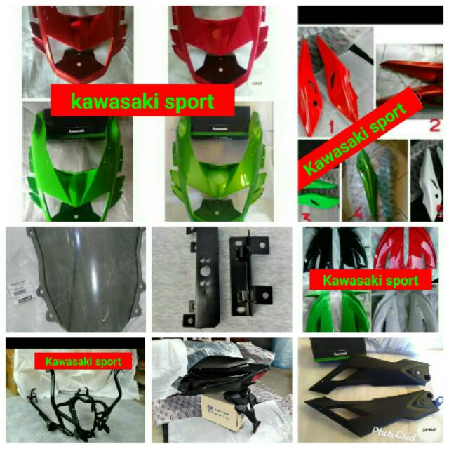 PAKET MURAH UPGRADE FULL SET FAIRING BODY NINJA RR old ke RR NEW