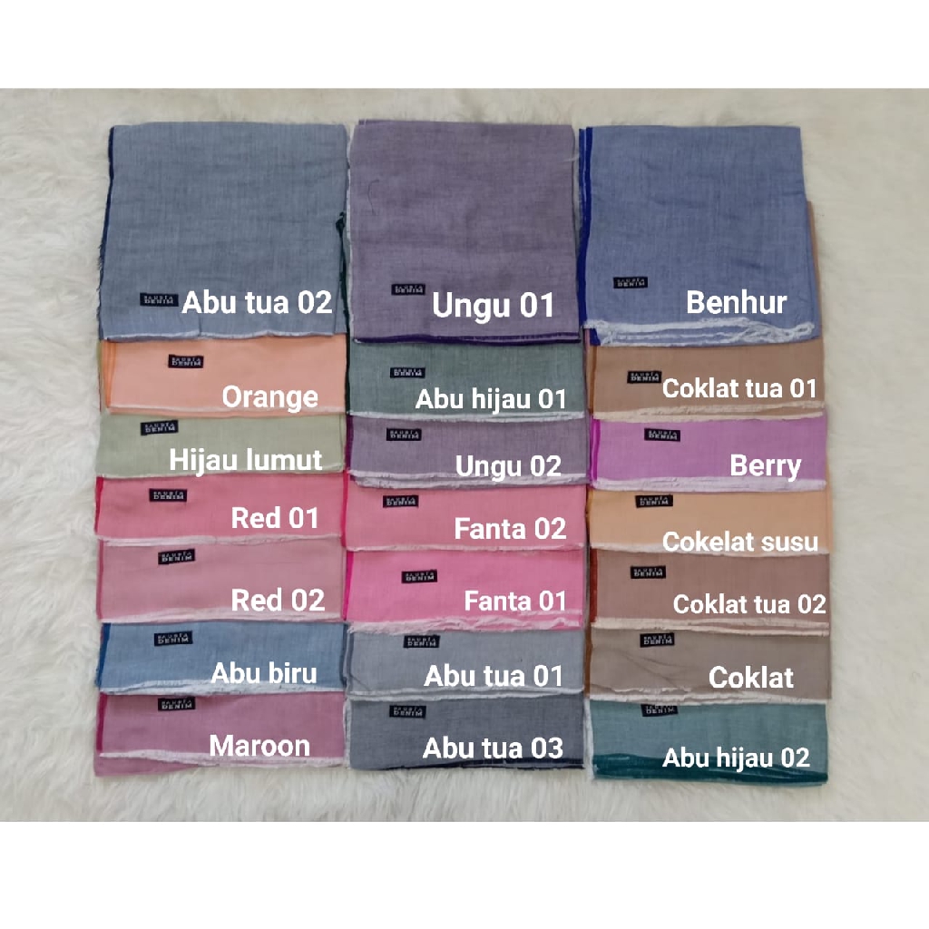 JILBAB ANSANIA BAHAN DENIM /HIJAB RAWIS/JILBAB