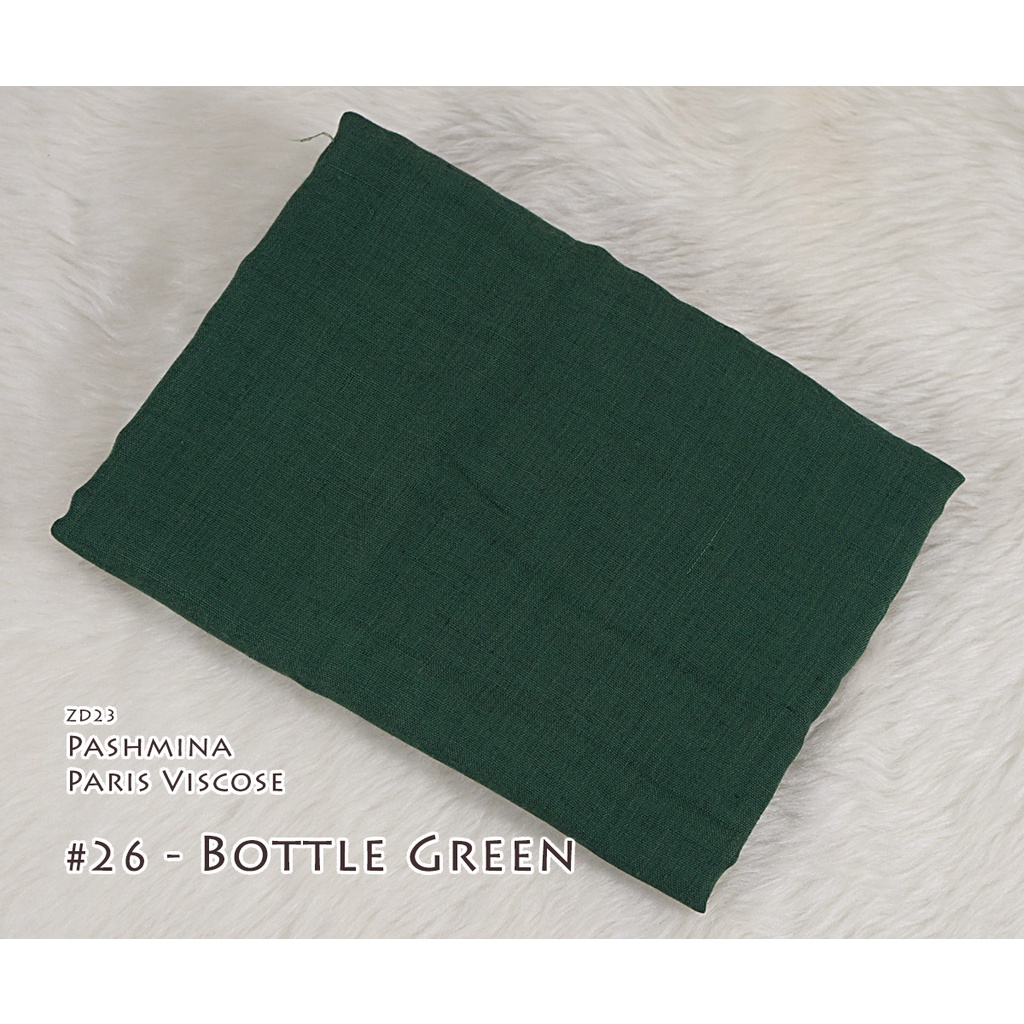 Pashmina Polos Paris Viscose - AYUMI by Luulu Scarf-#26 - Bottle Green