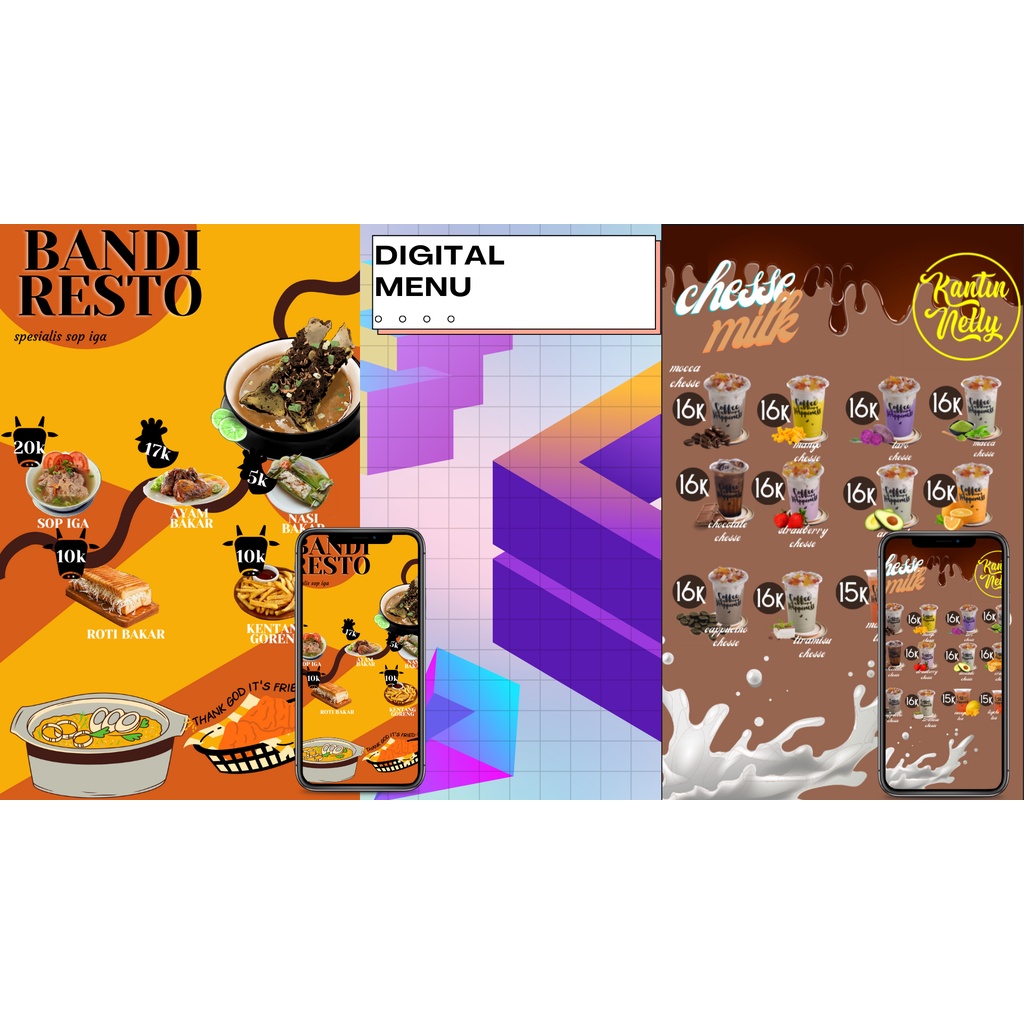 

Cetak Daftar Menu Board / Papan Menu / Menu Resto