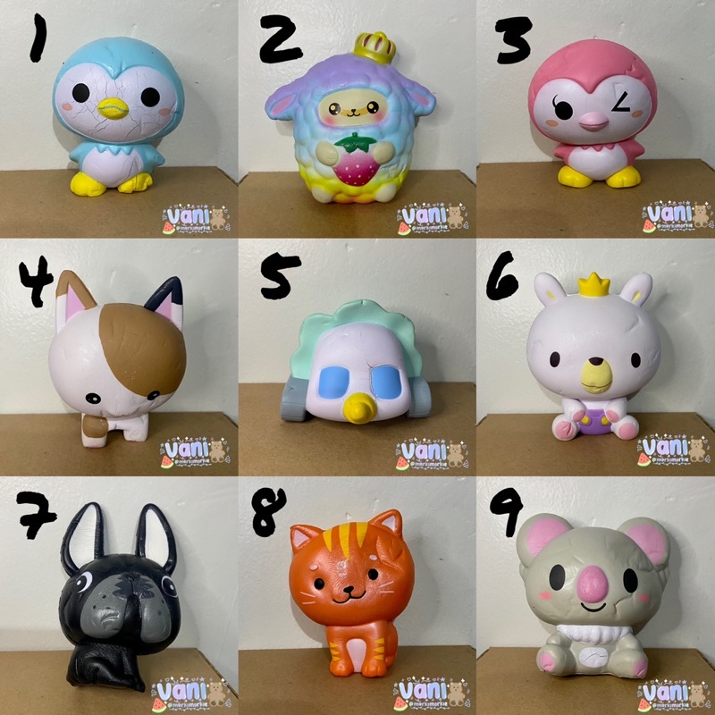 FLASH SALE medium/large squishy licensed ibloom, punimaru, cutie creative, yumeno, chibi, chawa, cut