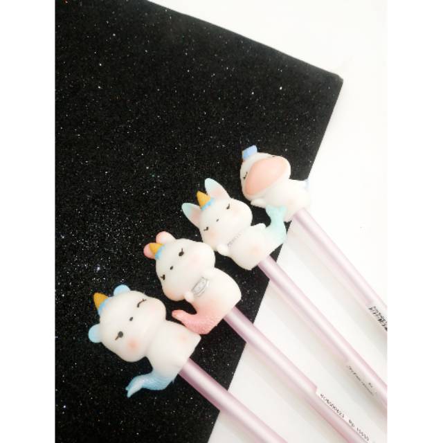 Pen Baby Unicorn Mermaid / Pen / Bulpoint Karakter Lucu