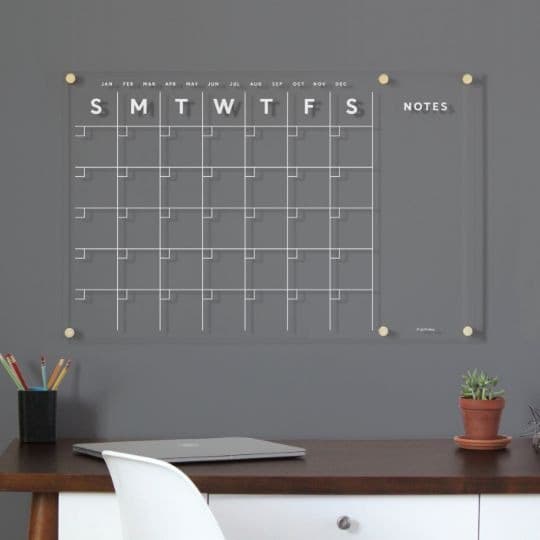 Monthly Planner Akrilik | Wall Planner Dinding | Schedule Board Jadwal Acrylic Wall Calendar