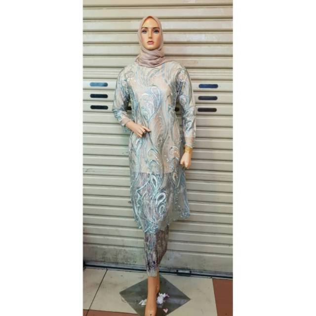 Set baju kurung tulle exclusive