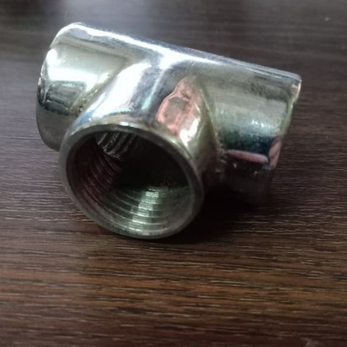 Tee Drat Dalam 1/2 inch Besi - Sambungan T Drat Dalam 1/2"