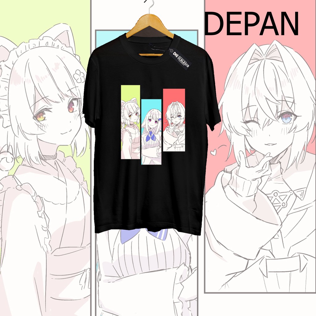 Nijisanji Baju Kaos Tshirt Anime Vtuber Youtuber