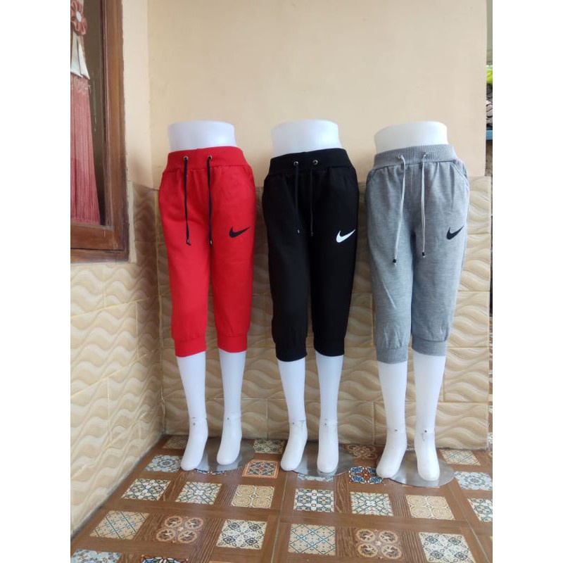 Celana Joger Wanita 3/4 Training Olahraga Pria Pendek 7/8 Wanita Distro Premium