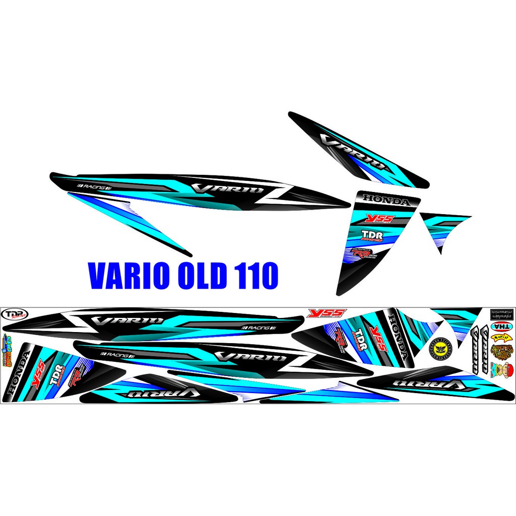 STICKER VARIASI MOTOR VARIO OLD 110 GENERASI PERTAMA VARIO LAMA MOTIF