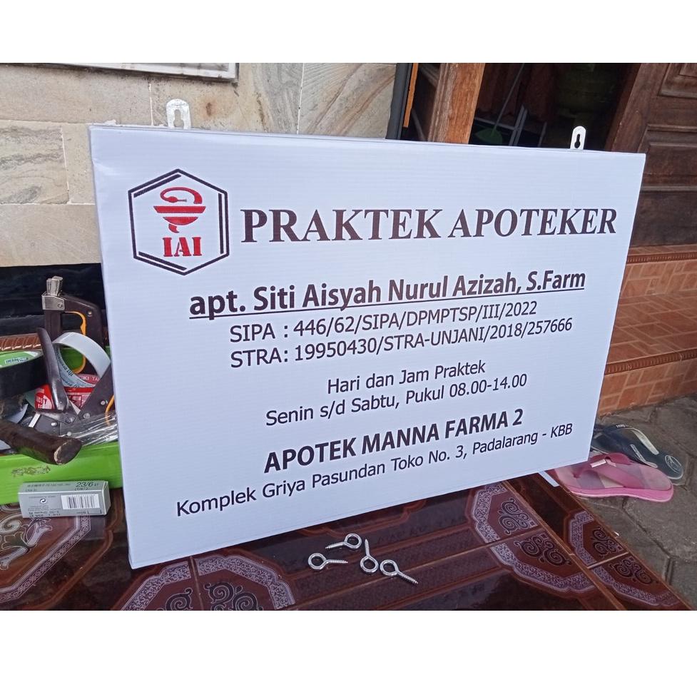 

(O-AXR> (➸> Papan Nama Apotek / Apoteker ||trending>
