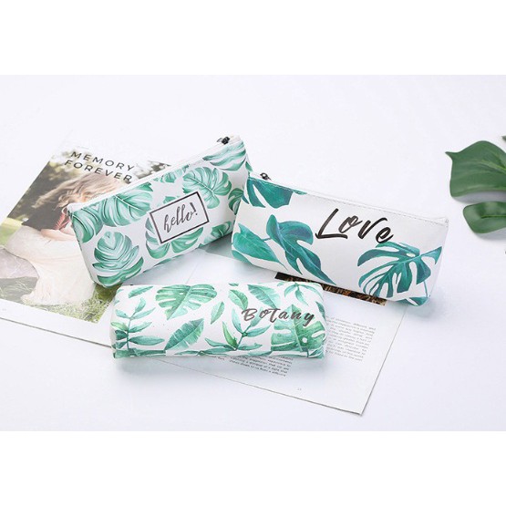 

Cute Daun Pencil Case/Kotak Pensil/Alat Tulis/ KOTAK PENSIL DAUN BOTANY LOVE
