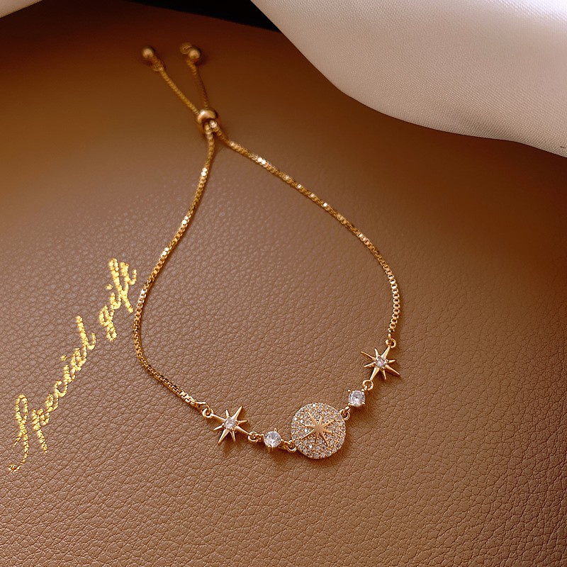 Gelang Wanita Manis Perhiasan Liontin Bracelet Gadis Hadiah Ulang Tahun Unik Emas Bangle/ Pacar-H