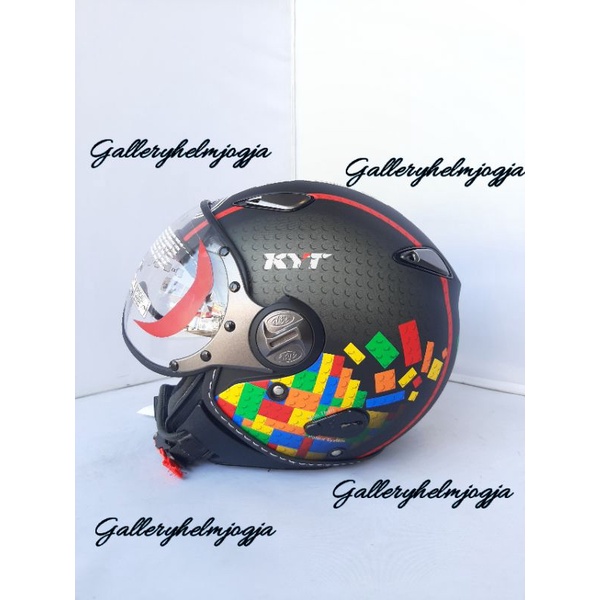 KYT ELSICO #5 BLACK DOFF RED