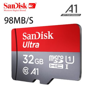 SanDisk Ultra microSDHC 32GB A1 (98MB/s) Class 10 UHS-1 + adapter