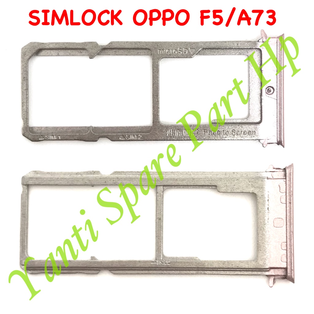 Simtray Sim Lock Oppo F5/A73 Original Terlaris New