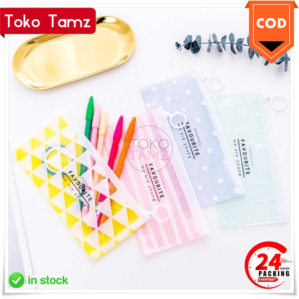 

CoD MAKASSAR Kotak Tempat Pensil Transparan Motif Warna Pastel Shopee tokotamz Online Shop Toko Tamz