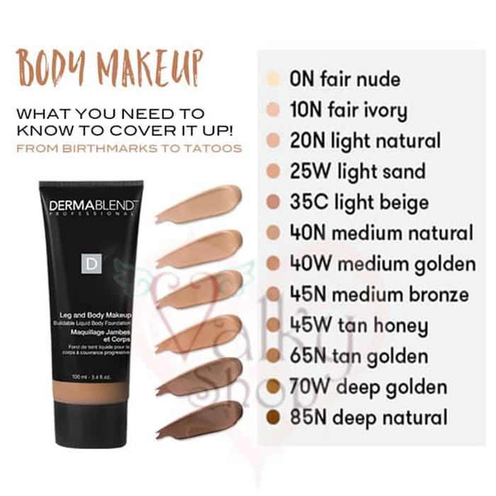 Share 5Ml In Tube - Dermablend Leg And Body Makeup - 100% Original