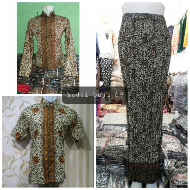 KEMEJA CUOUPLE//KEMEJA BATIK//ROK PLISKET