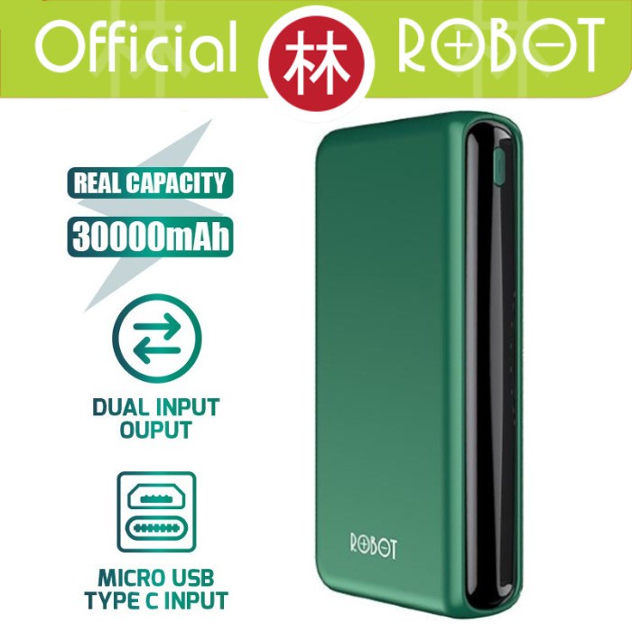 Robot RT31 30000mAh 18W 2 Input &amp; 3 Input Two-Way QC3.0 PD Powerbank