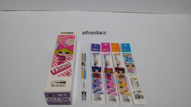 Isi Gel Refill Gel Isi Ulang Pen Gel 1box 20Pcs