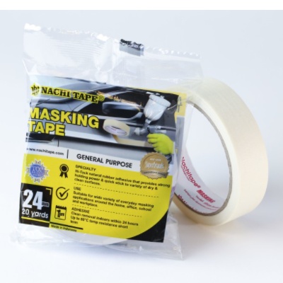 

(Dus) Nachi Masking Tape Lakban Kertas Cream 24 mm x 20 Yard