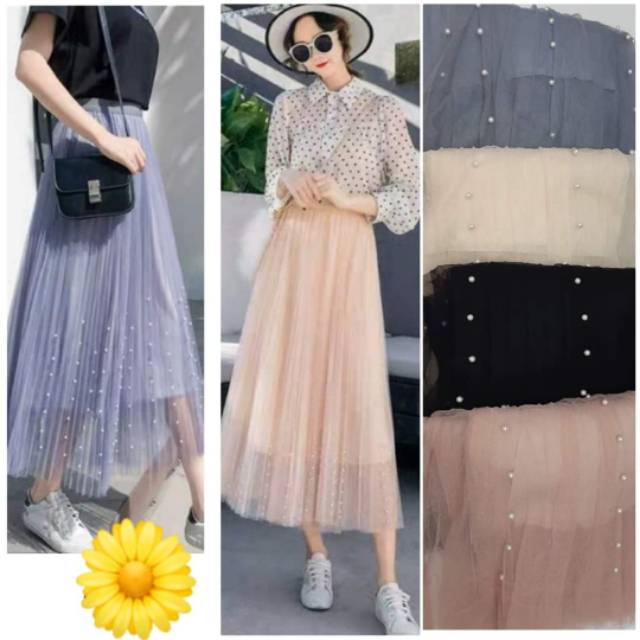 Rok Tutu Mutiara Import