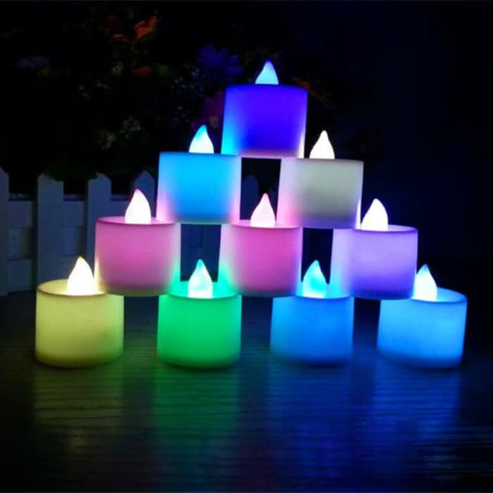 Lampu Lilin Led Elektrik / Lampu Mini Lilin Colorful Led