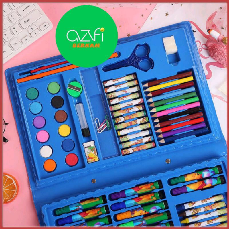 

set pensil crayon cat air stationery perlengkapan sekolah menggambar