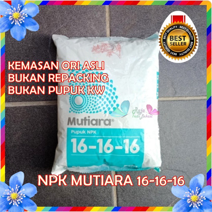 Ori Pupuk Npk Mutiara Tawon Pak Tani 16-16-16 1 Kg Pupuk Npk Biru 161616 Pupuk Pertumbuhan Bibit Benih