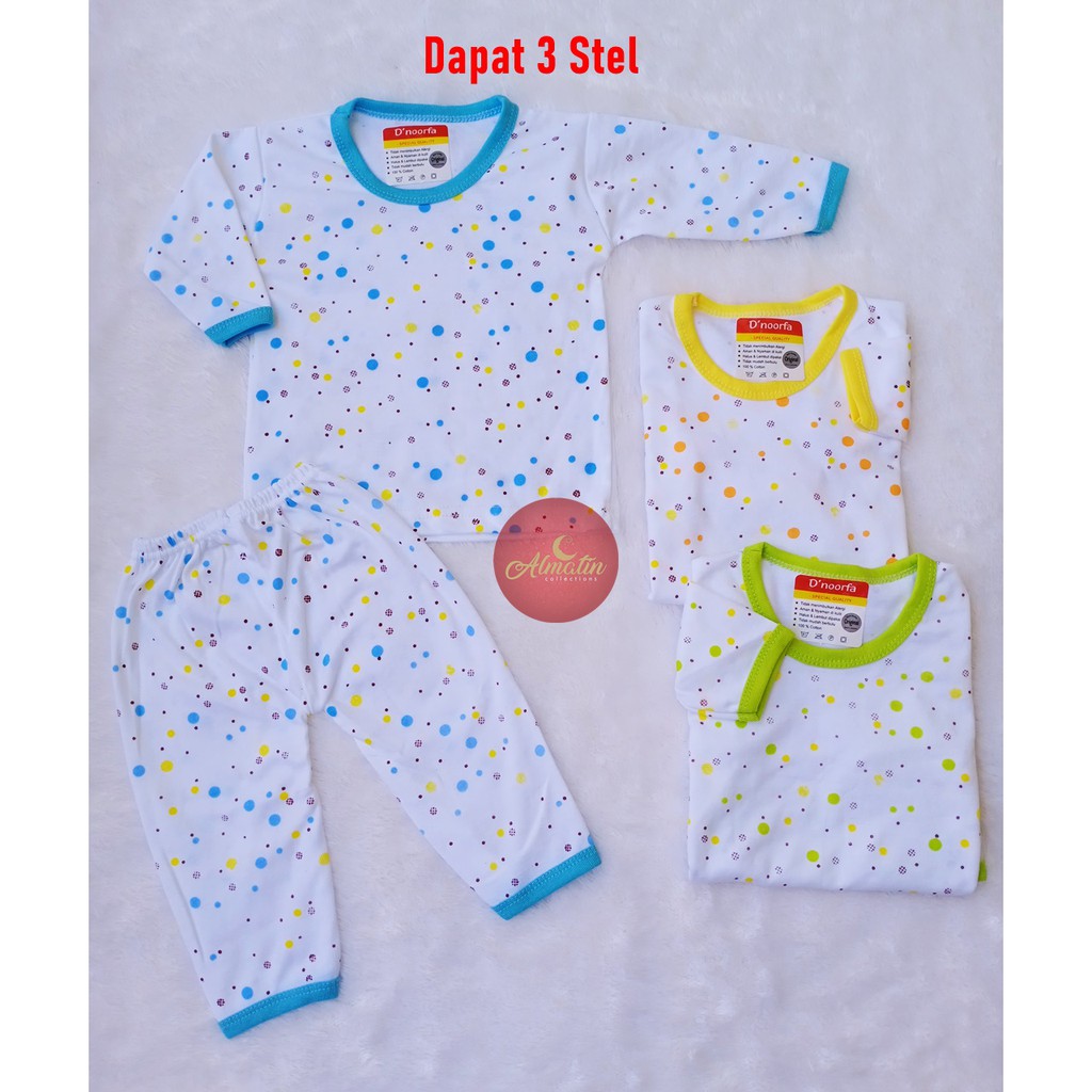 Setelan Baju Bayi Lengan Panjang Celana Panjang Bayi Baju Tidur Bayi Dapat 3/Setelan Baju Bayi 3Stel